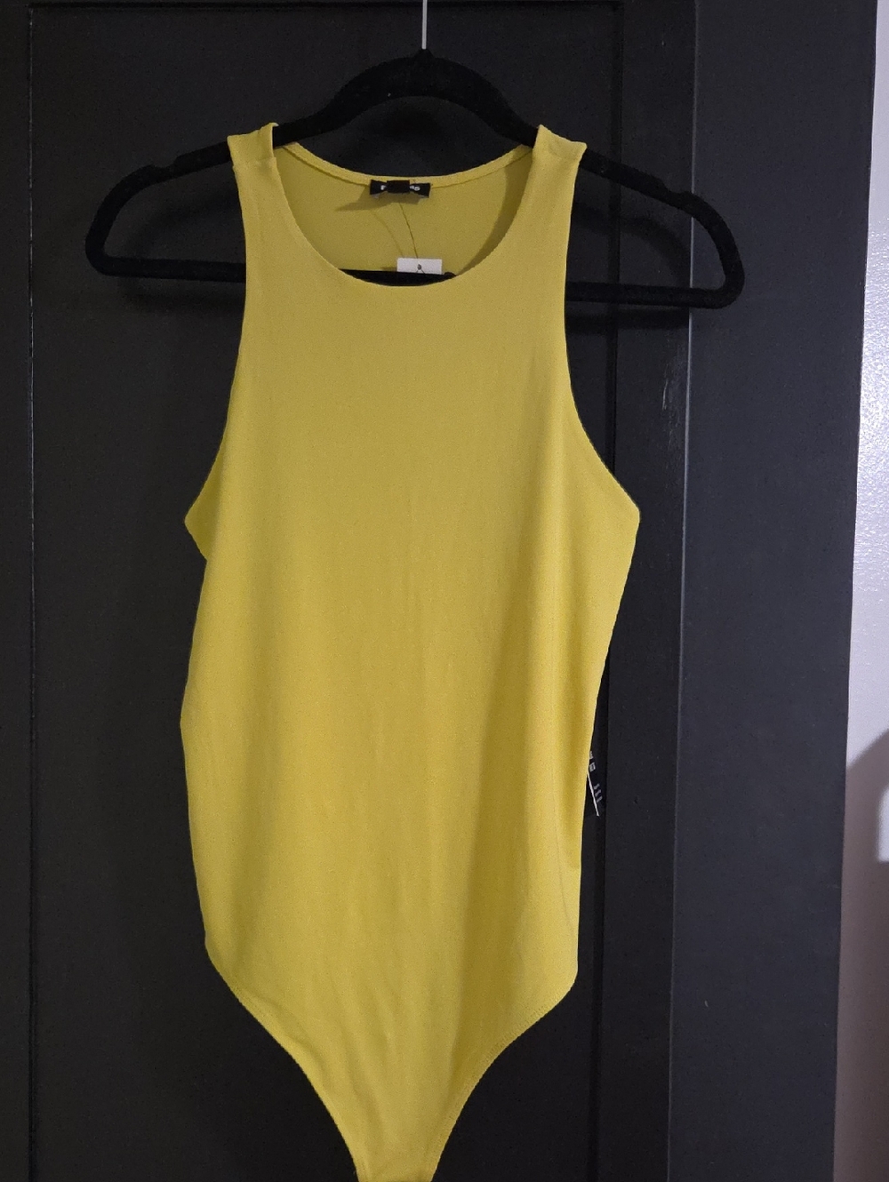 Express Lime Green High Neck Bodysuit